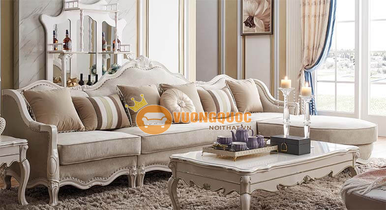 Bộ sofa phòng khách màu be thời thượng TSL G9021S 